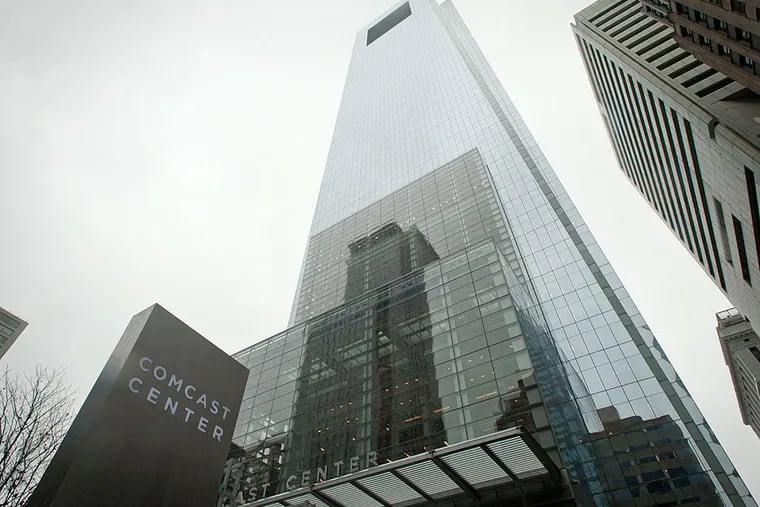 The Comcast Center looms large in Center City. (Ron Tarver / Staff Photographer)