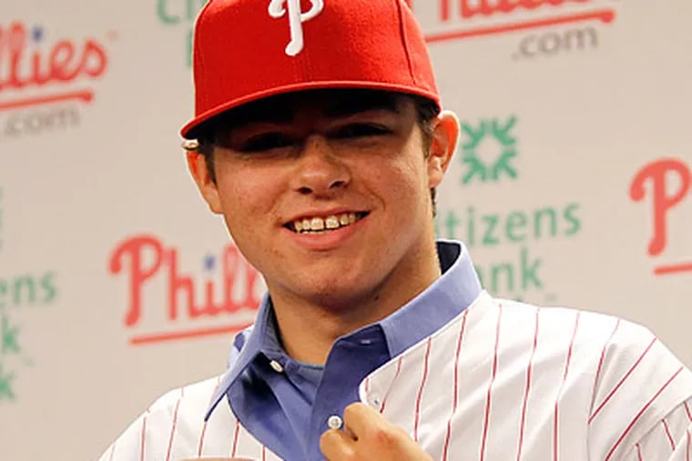 Jesse Biddle was the Phillies' first-round pick in last year's Major League Baseball draft. (Yong Kim/Staff file photo)