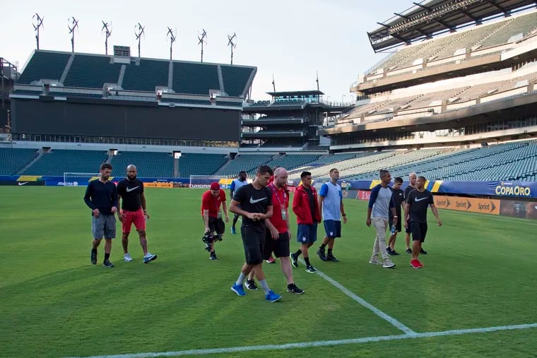 Philadelphia's Lincoln Financial Field last hosted the CONCACAF Gold Cup in 2017, when the United States played El Salvador in a quarterfinal doubleheader. 