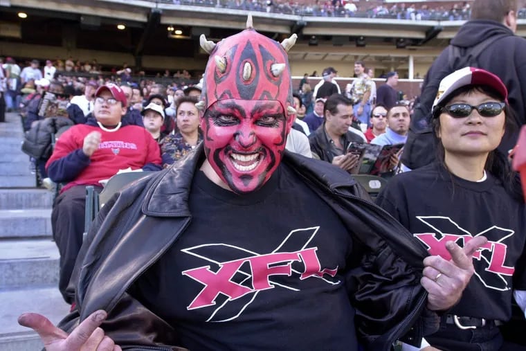 We bet this guy is excited for the return of the XFL.