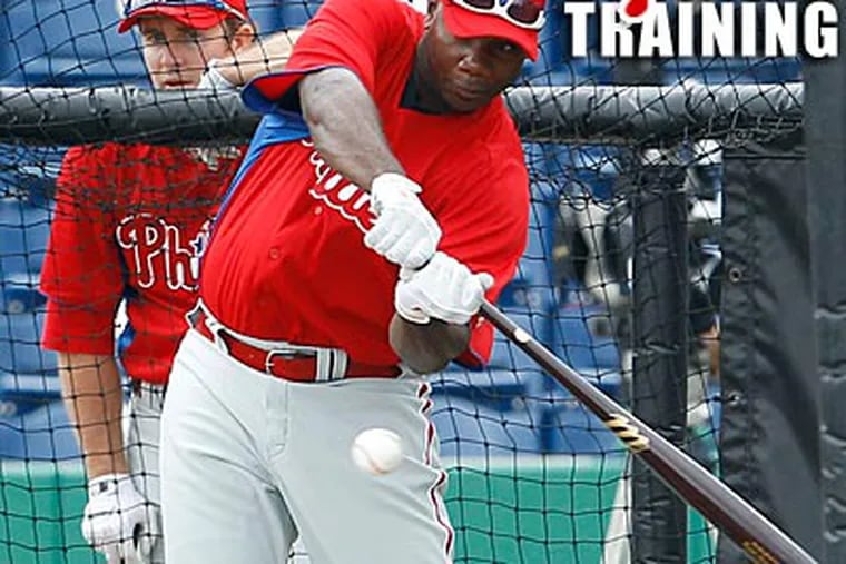 "I'm not going to put a time limit on it," Ryan Howard said about his return from injury. (Yong Kim/Staff Photographer)