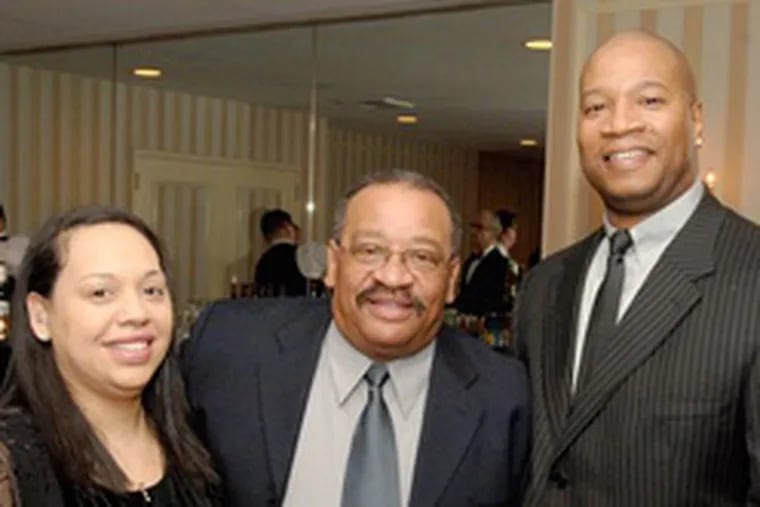In this photo from 2018, Jesse Bermudez (center), with Sara and Stanley Evans, were honorees at benefit for the Institute for the Arts in Education.