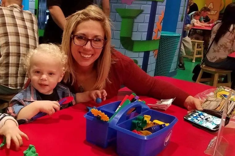 Meghan DeLong with her son Conner, who died when he was 2 after the Ikea dresser in his bedroom tipped forward on him on Mother’s Day 2017.