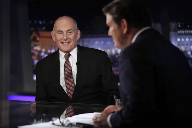 White House chief of staff John Kelly appears on “Special Report” with Bret Baier on Fox News on Wednesday.