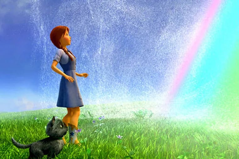 Dorothy (voiced by Lea Michele) and Toto in a tale by L. Frank Baum's grandson.
