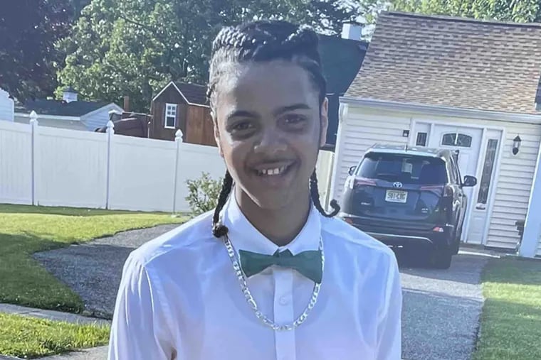 Jesse "Nuk" Everett, 14, was fatally shot at a Burlington County, New Jersey gas station Aug. 21, 2021.