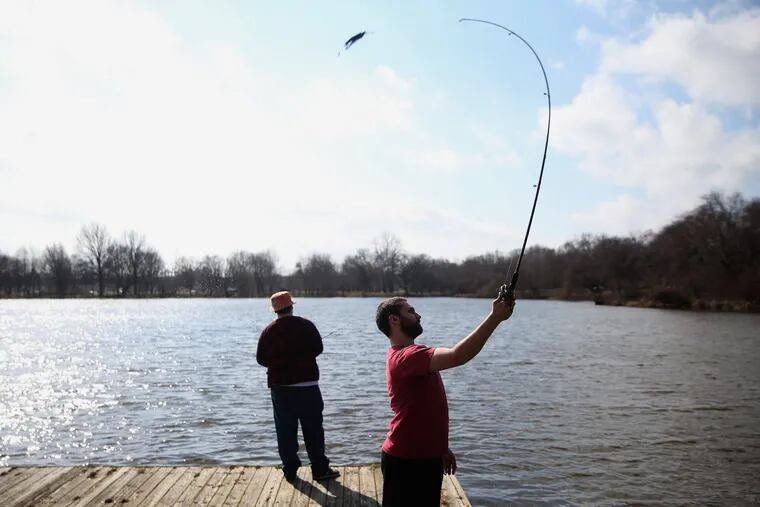 Feb. 21 was a great day for fishing at Roosevelt Park.