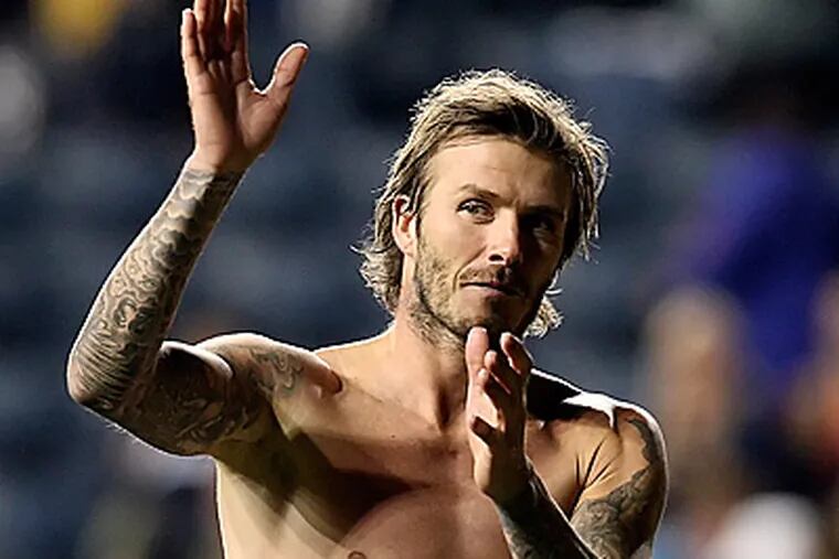 David Beckham set up the lone goal as the Union fell to the Galaxy, 1-0, at PPL Park. (Steven M. Falk/Staff Photographer)