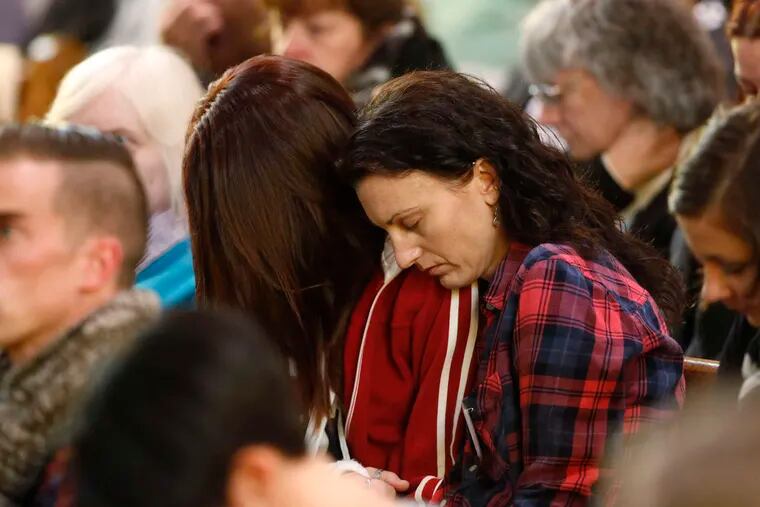 A service for victims drew a grieving crowd Saturday to All Souls Unitarian Universalist Church in Colorado Springs.