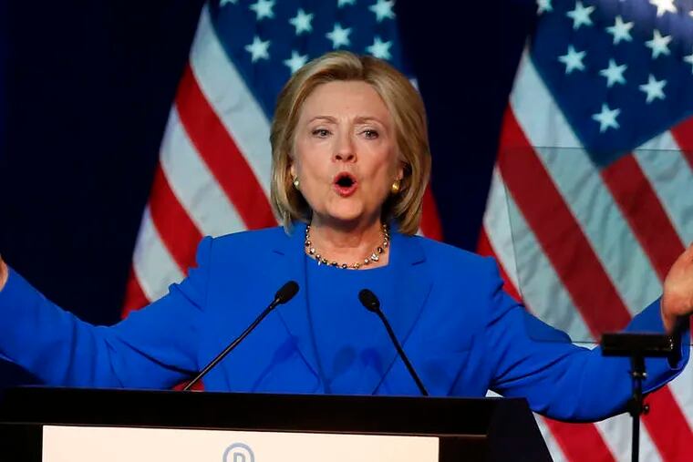 Hillary Rodham Clinton delivered an address to the summer meeting of the Democratic National Committee in Minneapolis on Friday that was interrupted by 10 standing ovations.