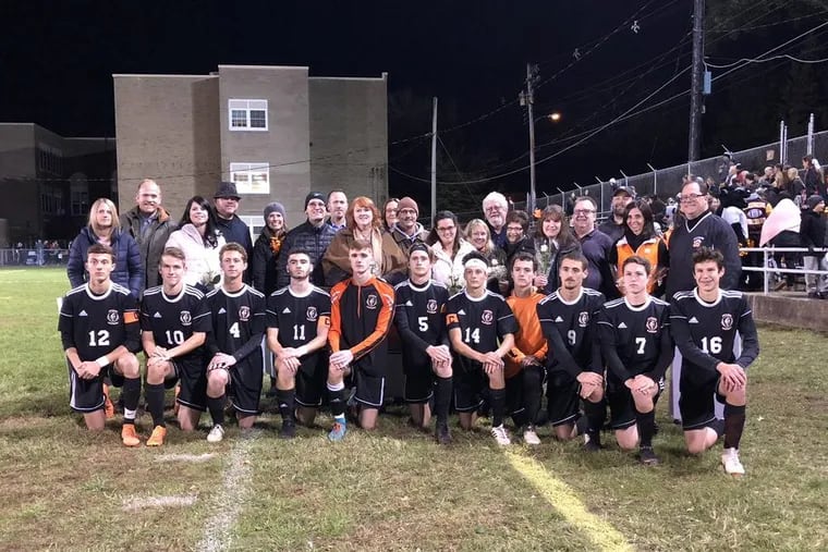 The Pitman boys' soccer team advanced to the quarterfinals of the South Group 1 playoffs with a 5-0 win over Maple Shade Monday.