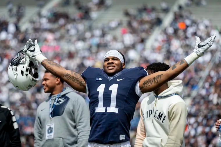 Micah Parsons of Penn State could be the linebacker messiah the Eagles so badly need.