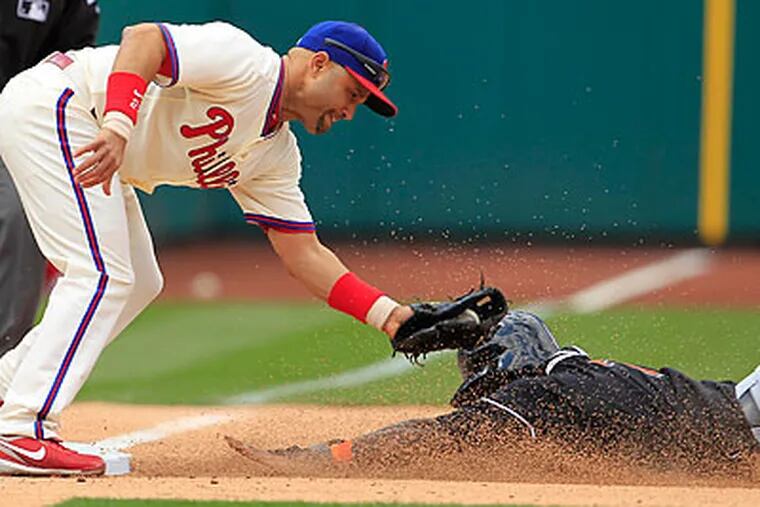The Marlins defeated the Phillies 6-2 win at Citizens Bank Park. (Ron Cortes/Staff Photographer)