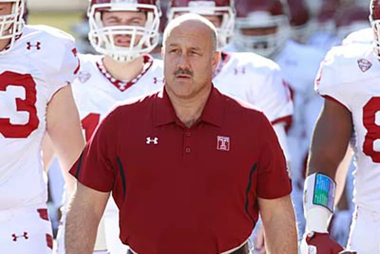 Steve Addazio could lead his team to take on the Big East Conference next season. (David Swanson/Staff File Photo)