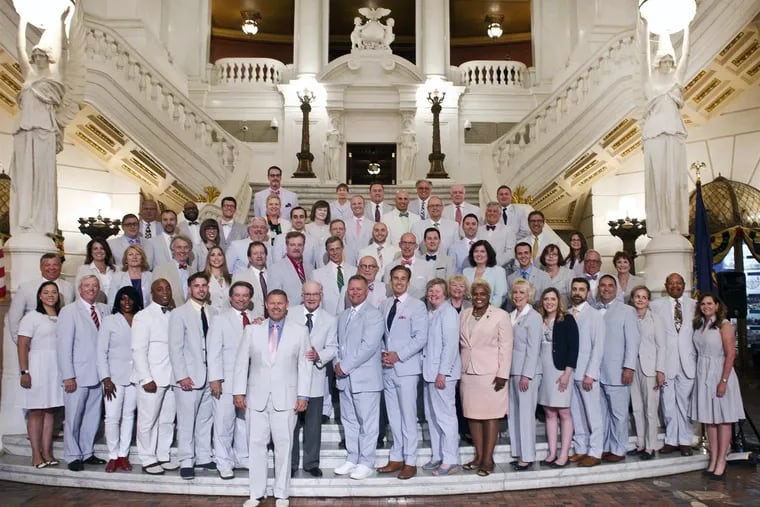 A recent shot of Pennsylvania's so-called "Seersucker Caucus."