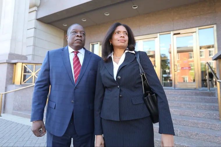 Stanley and Sharon King outside of Federal Courthouse in Camden, NJ, DAVID SWANSON / Staff Photographer