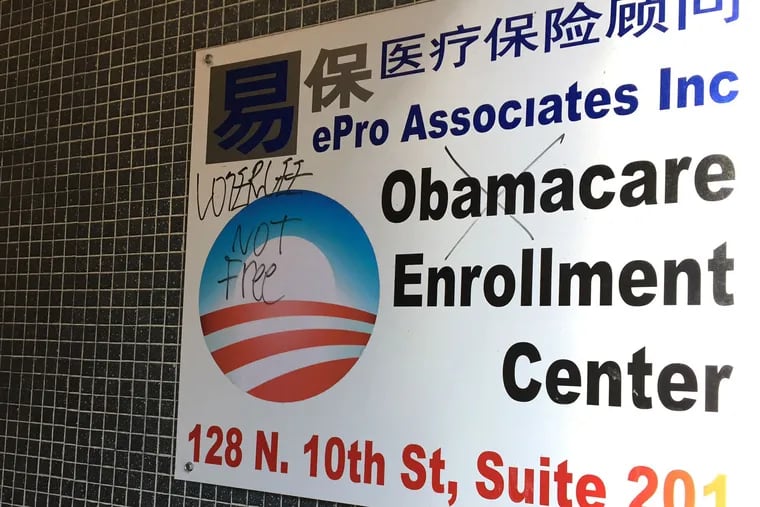 The fourth season of open enrollment in the Affordable Care Act's exchanges begins Tuesday. A brokerage in Philadelphia's Chinatown helps people find coverage with or without subsidies.