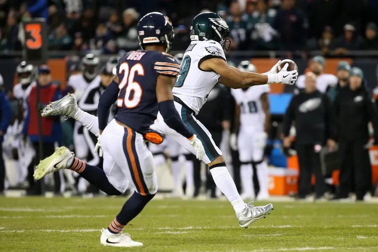 Golden Tate made some big catches in the Philadelphia Eagles' playoff win over the Chicago Bears at Soldier Field.