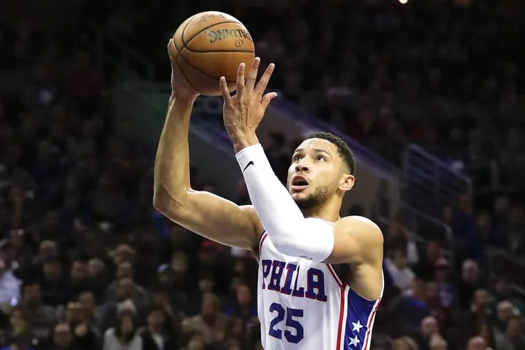 Ben Simmons missed most of Saturday's game with lower-back tightness.