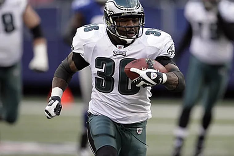 Brian Westbrook and the Eagles have a history of playing well in December. (Yong Kim/Staff Photographer)
