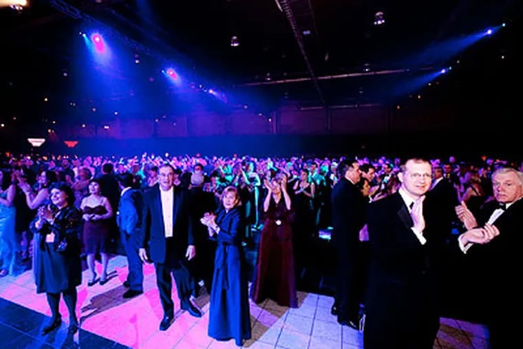 Gubernatorial inaugural ball goers danced to a variety of music from big band classics to the Black Eyed Peas. (Jenny Kane / The Patriot-News)