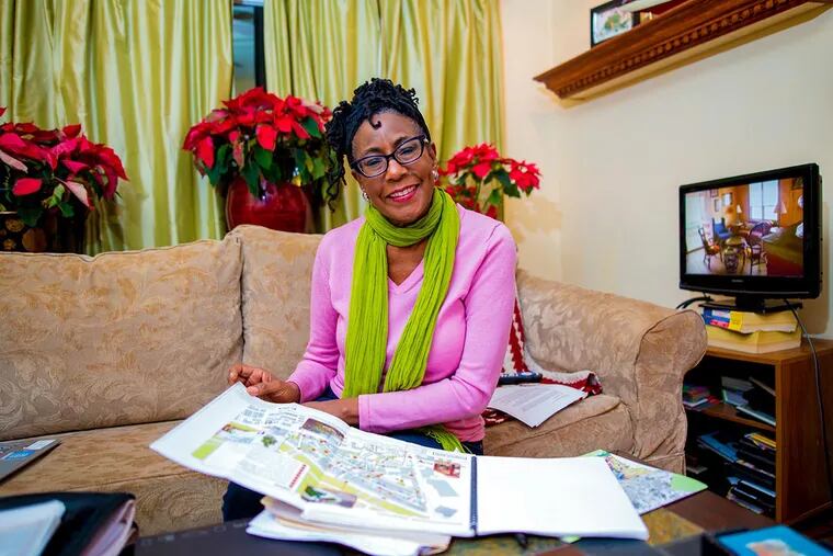 Joyce Smith, co-founder of the Viola Streets Residents Association, in her home in the Parkside section of Philadelphia. In an effort  to better her East Parkside block, Smith and her neighbors are finalists in the Knight Cities Challenge.