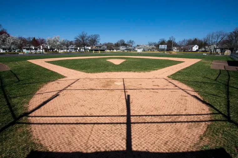 An empty Hank Greenberg Field at Audubon High School has been a familiar sight in this spring as the New Jersey State Interscholastic Athletic Association on Monday cancelled spring sports following Gov. Murphy's announcement that schools will remain closed for the rest of the academic year.