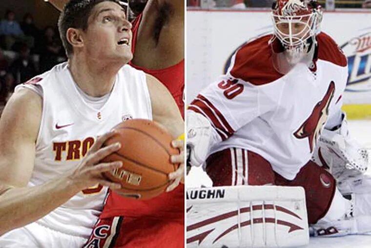 The Sixers stood pat and drafted Nikola Vucevic, while the Flyers made moves to sign Ilya Bryzgalov. (AP Photos)