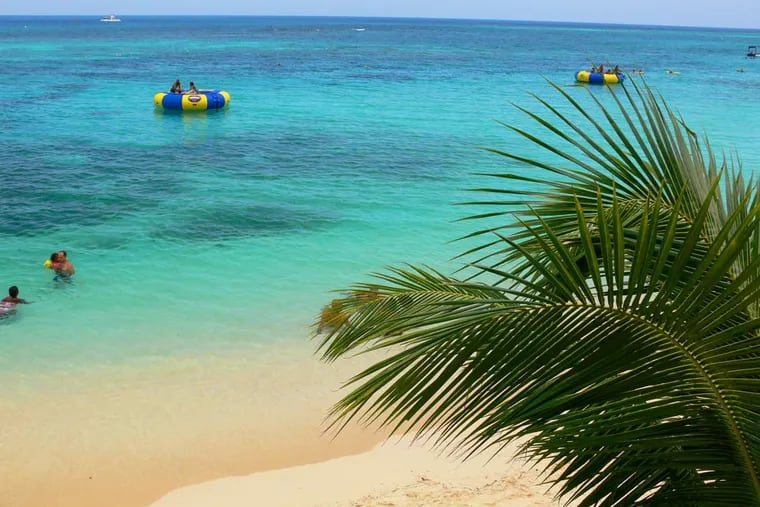 Beach in Montego Bay, Jamaica.