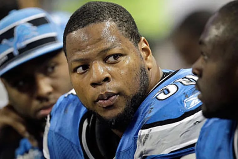 Detroit Lions defensive tackle Ndamukong Suh was involved in a car accident in Portland. (Carlos Osorio/AP Photo)