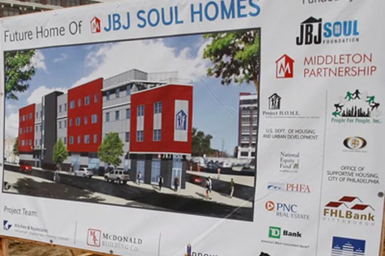 The JBJ Soul Homes groundbreaking at the intersection of Fairmount and Ridge Avenues on November 13, 2012.( Michael S. Wirtz / Staff Photographer )