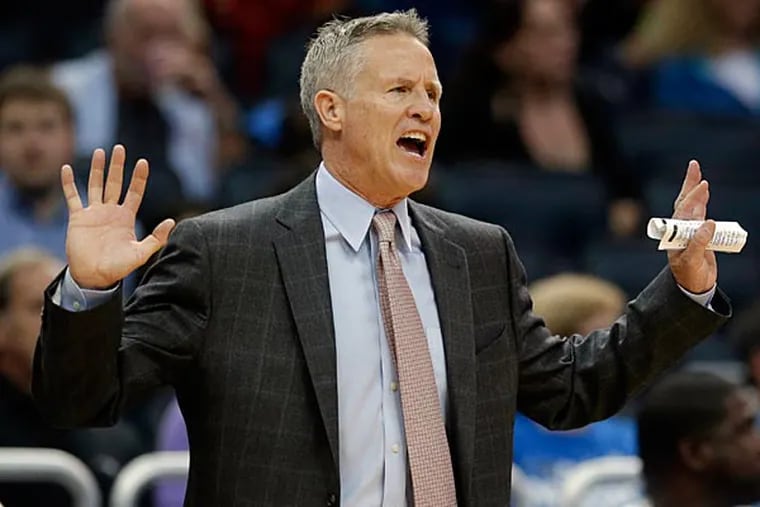 Brett Brown longs for the days when he can work one-on-one with his players. (Associated Press)