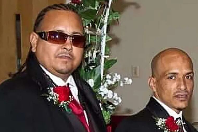 Francis Arroyo (left) was killed when he and his brother Osvaldo (right) were struck by an SUV in Juniata Park.