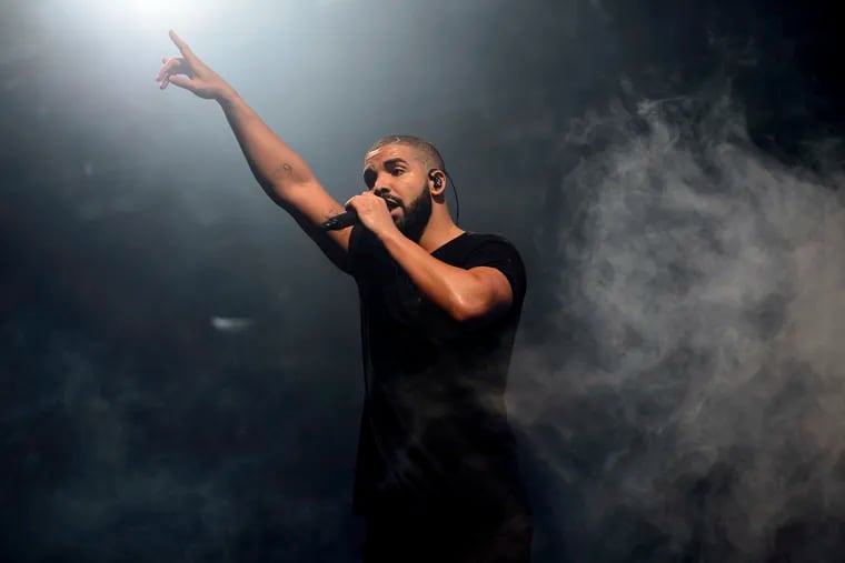 FILE – In this June 27, 2015 file photo, Canadian singer Drake performs on the main stage at Wireless festival in Finsbury Park, London. Drake's "Scorpion," the highly anticipated, 25-track album by pop music's No. 1 player, was released Friday. (Photo by Jonathan Short/Invision/AP, File)
