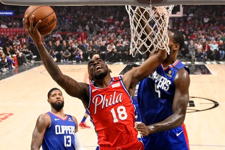 Philadelphia 76ers guard Shake Milton put on a 39-point show against Doc Rivers and the Clippers last season in Los Angeles.