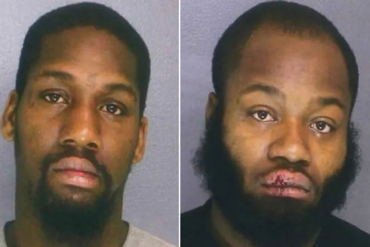 Anthony Johnson (left) and Paul Whyte (right), two of the three robbers who allegedly beat a 48-year-old man at 69th Steet Terminal on Christmas morning.