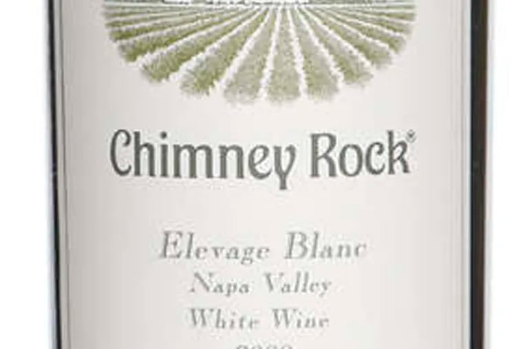 Chimney Rock Elevage Blanc Napa Valley White Wine 2008. March 20, 2013. ( MICHAEL S. WIRTZ / STAFF PHOTOGRAPHER ).