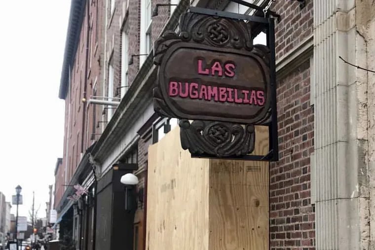 Las Bugambilias will reopen at 15 S. Third St. in Old City.