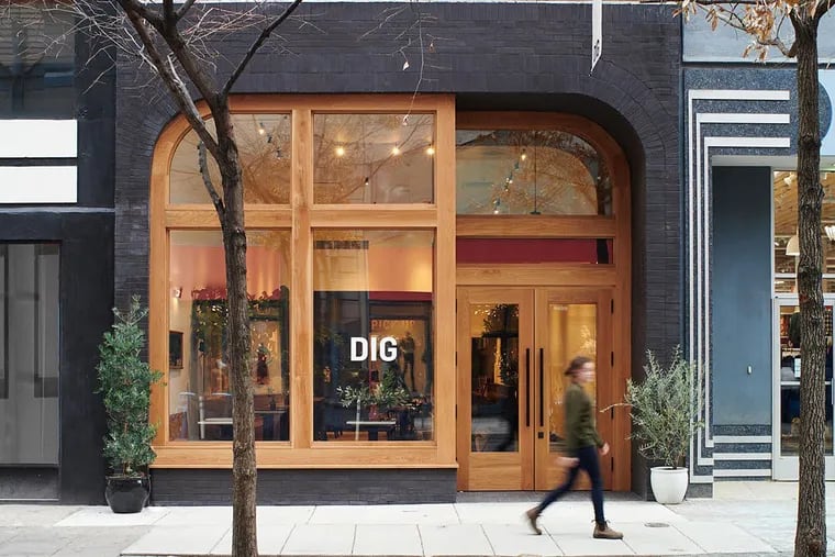 Dig, a fast-casual restaurant that focuses on responsible sourcing of ingredients, is at 1616 Chestnut St.