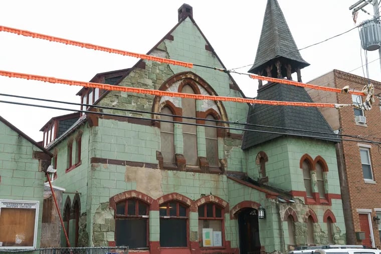 The 19th Street Baptist Church in South Philadelphia is known for its facade. A zoning permit for demolition has been secured for the property.