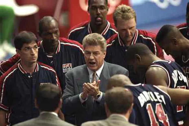 Chuck Daly led the 1992 Olympic &quot;Dream Team&quot; to the gold medal after winning two NBA titles in Detroit. He died yesterday of pancreatic cancer.