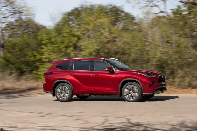 The 2021 Toyota Highlander Hybrid carries on with the 2021 redesign. It's turned into a bit more fun, for a three-row SUV.
