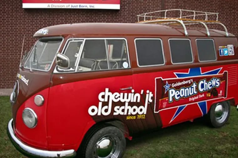 The 1967 VW Bus was designed by Machinery Philly and was restored by Burns Restorations in Downingtown.