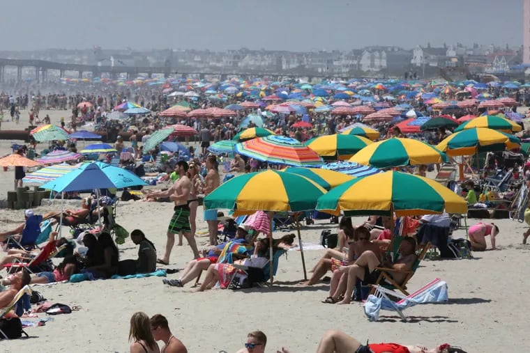 The beaches were crowded on Memorial Day Weekend, in Ocean City, Saturday, May 26, 2018.