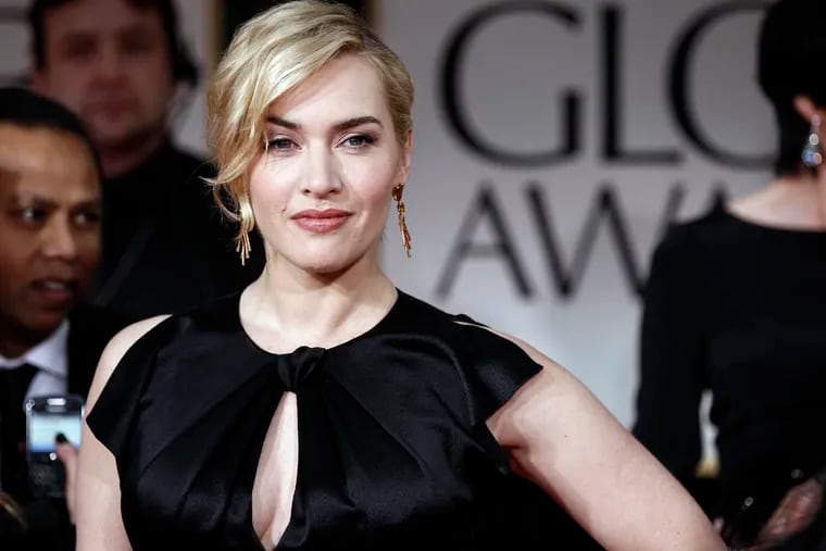 Kate Winslet arrives at the 69th Annual Golden Globe Awards Sunday, Jan. 15, 2012, in Los Angeles.