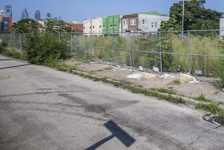 A view from the empty lot at Reed and Capitol that has been reserved for the Women’s Community Revitalization Project.