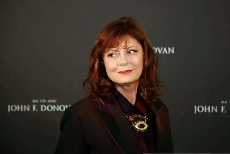 FILE - In this Feb. 28, 2019, file photo, actress Susan Sarandon poses for photographers at the photo call for the film 'The Death and Life of John F. Donovan' in Paris. From Ben Affleck and Susan Sarandon to Anna Wintour and Willie Nelson, celebrities lined up to give money to their favorite Democratic presidential candidates. (AP Photo/Michel Euler, File)