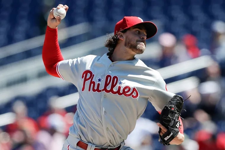 Phillies pitcher Aaron Nola hasn't been sharp in his first three outings.