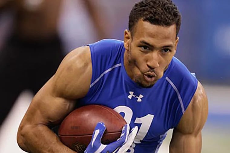 The Eagles selected Utah State cornerback Curtis Marsh with the 90th pick in the NFL draft. (Darron Cummings/AP Photo)