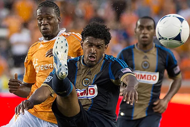 The Union fell to the Dynamo, 3-1, in Houston on Saturday. (Smiley N. Pool/Houston Chronicle/AP file photo)